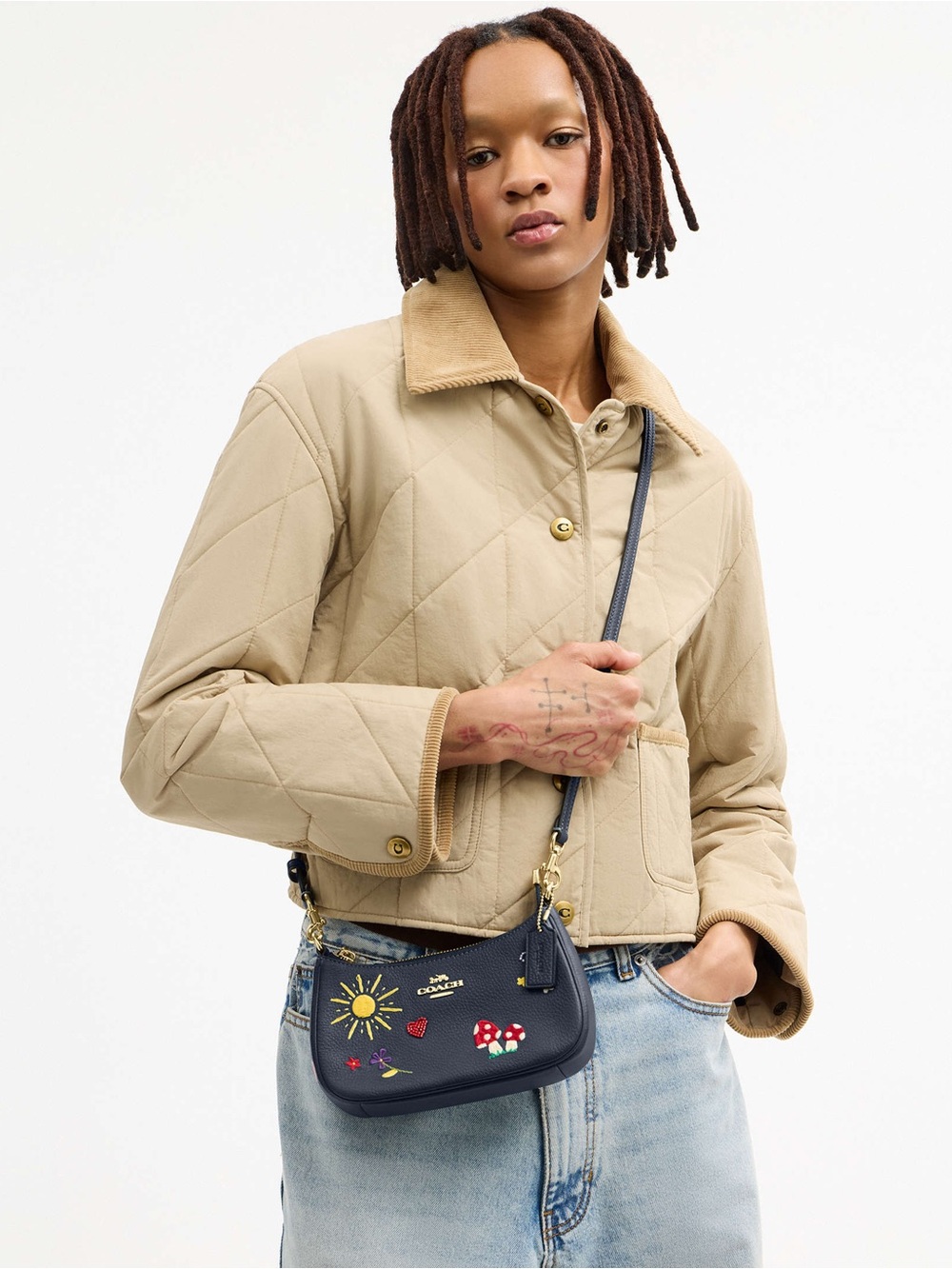COACH Teri Mini Crossbody Bag With Embroidery - Picture 4 of 17